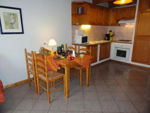 Cuisine équipée d'un gîte Bergerie